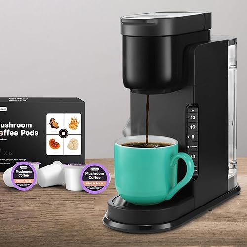 Miniatura 7 de Capsulas de Café de Setas Chaism - Café Árabe con Mane de León, Cordyceps, Reishi, Chaga para Mejora de la Concentración y Aumento de Energía, Sin