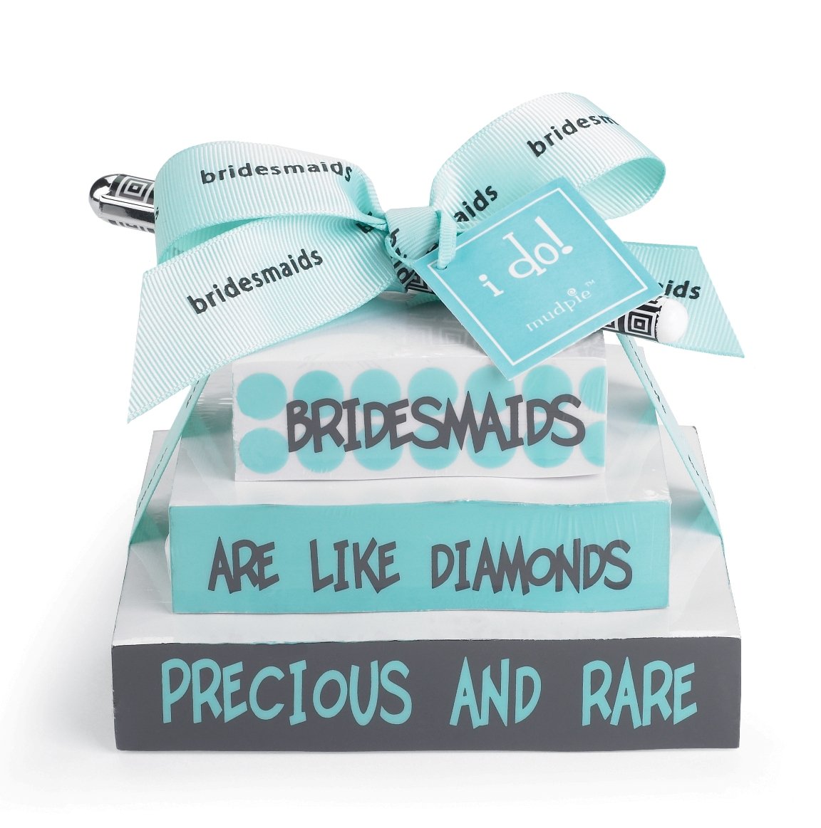 Triple bloc-notes de mariage Wedding Something Blue Mud Pie pour futures mariées