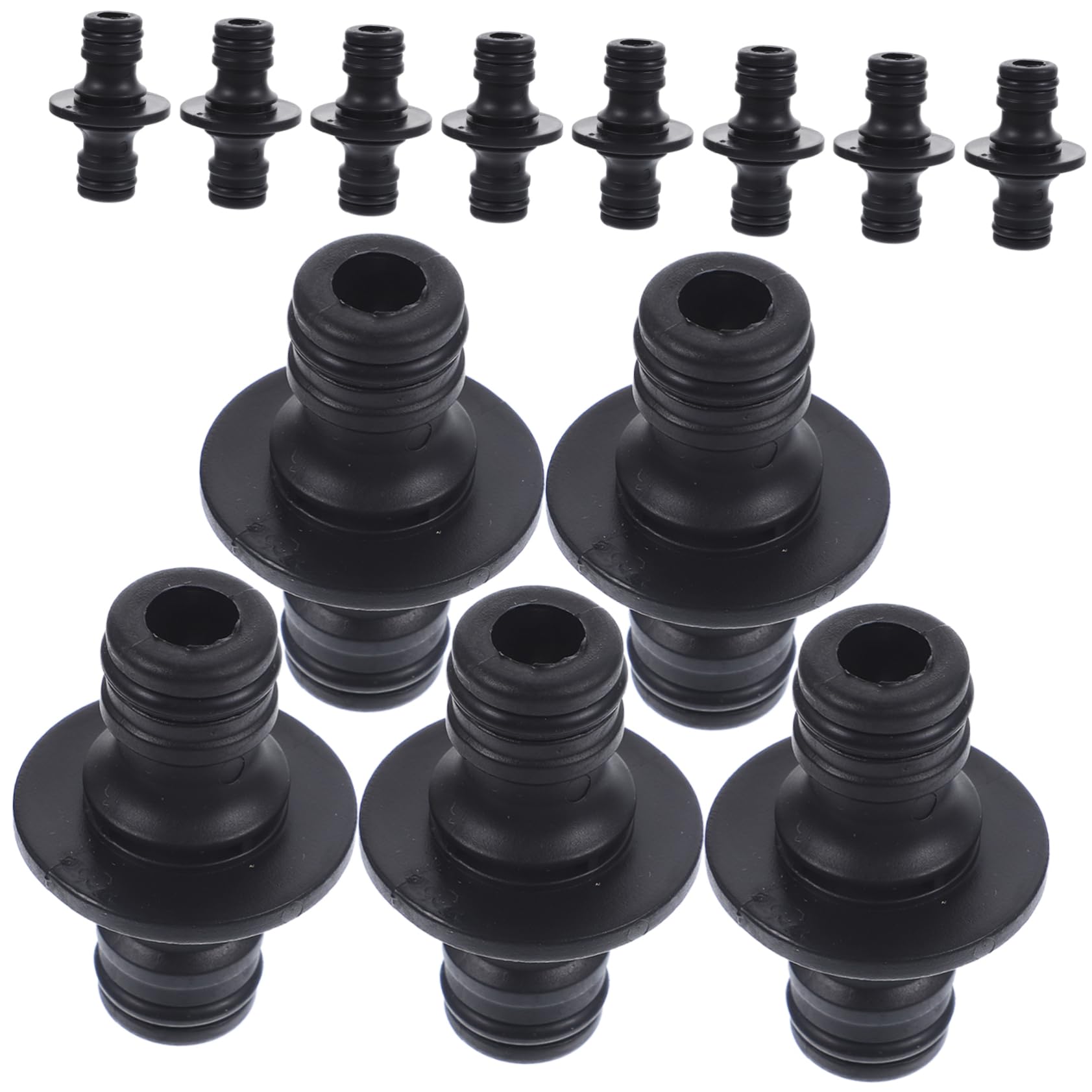 UPKOCH 4 Set Raccordi Per Tubi A Connessione Rapida Adattatore Per Tubo Di Connessione Rapida Irrigazione Connettori Affidabili Per Connettori in Plastica Black 25 Pezzi*4