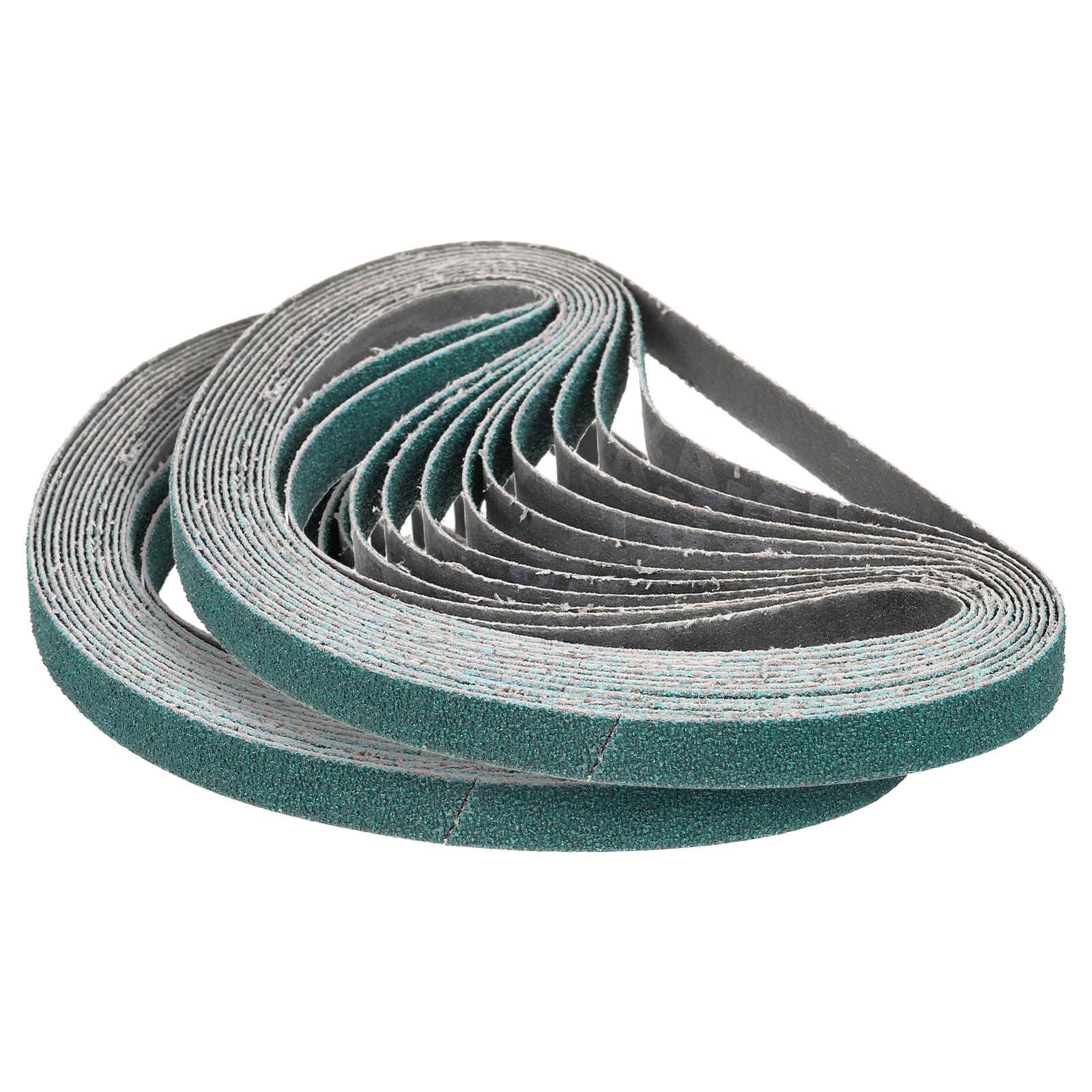 CoCud 13mm x 457mm Sanding Belt, 32 Pcs 40/60/80/120 Grits Zirconia Knife Sharpener Belts Work Sharpening for Belt Sander Knife Carving Tool Metal Working