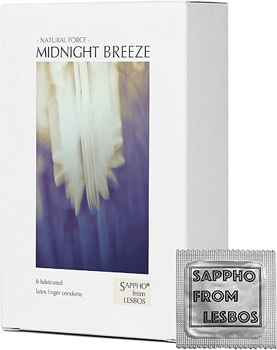 Sappho from lesbos Natural Force Fingersex - Preservativos con lubricante hidratante de ácido hialurónico, catres finos de látex lubricado para
