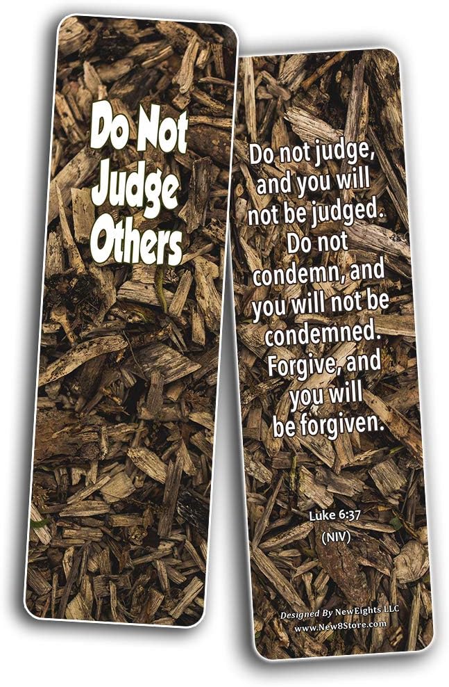 Bible Verses Bookmarks About Focus on God to Empty Out Negative Thoughts (60 Pack) - Perfect Giftaway for Sunday School and Ministries
