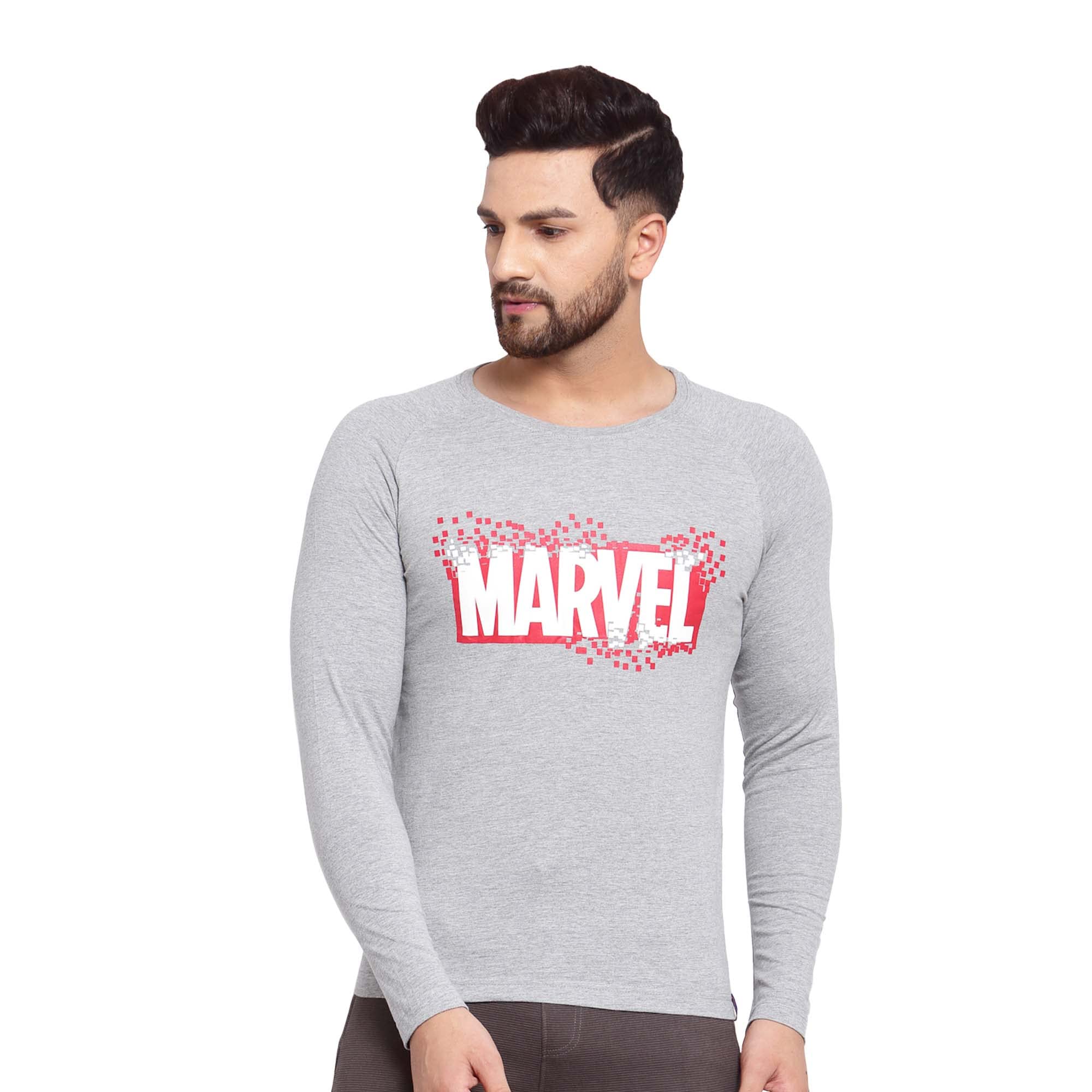 sporto Full Sleeve T-Shirt with Marvel Print for Men - Iron Man | Soft Cotton-Blend | Superior Construction for Durability | Round Neck | Modern Slim Fit-picture-51