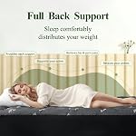 Queen Mattress Topper, Viscose Derived from Bamboo Thick Pillow Top Mattress Pad with Deep Pocket, Naturally Cooling for Hot Sleepers, Soft for Back Pain Relief, Premium Dark Grey