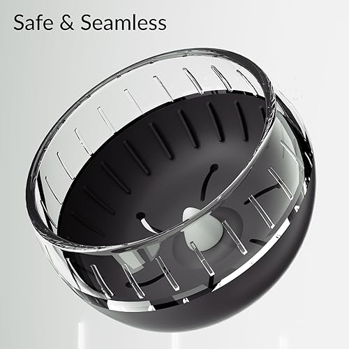 Miniatura 6 de JOUSONTY Rueda silenciosa de hámster de 8.3 pulgadas, animales pequeños para mascotas, juguetes para correr, grande, verde