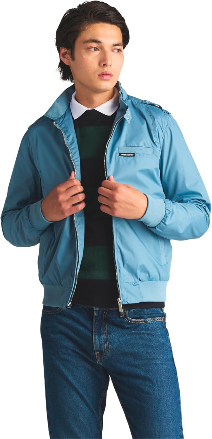 Members Only Original Iconic Racer Jacket for Men | Slim Fit |