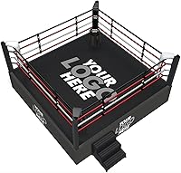 REBX Personalized Boxing Ring Canvas Cover - Custom Logo Print, Heavy-Duty Non-Slip Cotton Mat for Gyms, MMA, Competitions - Multiple Sizes