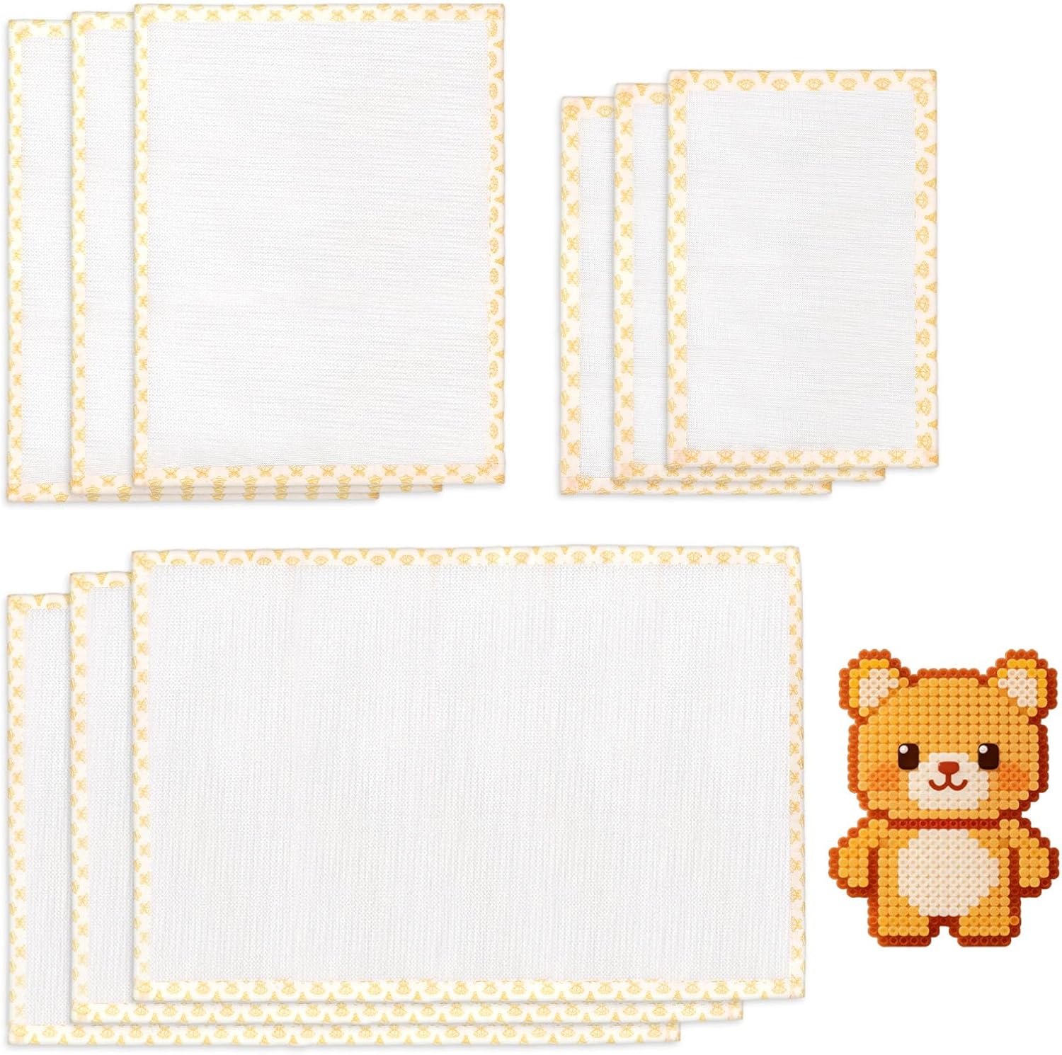 XIHIRCD 9pcs Thick Texture Fuse Bead Iron Paper, Ironing Bead Accessories