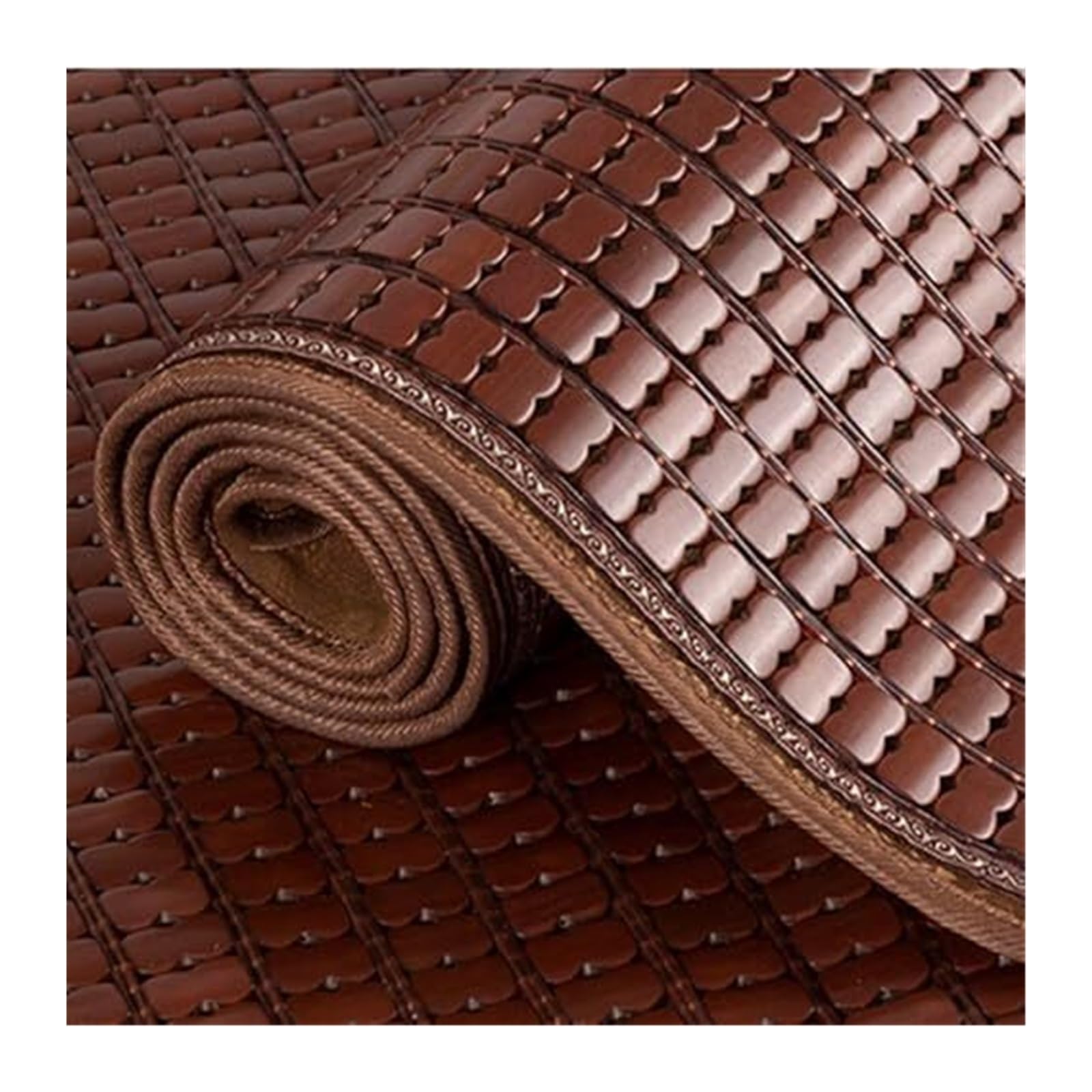 AVkgwrtb Summer Bamboo Couch Cover, Bamboo Seat Mat Breathable Multicolor Multiple Sizes Sofa Foldable(Brown,80 * 80cm(31.5 * 31.5in))