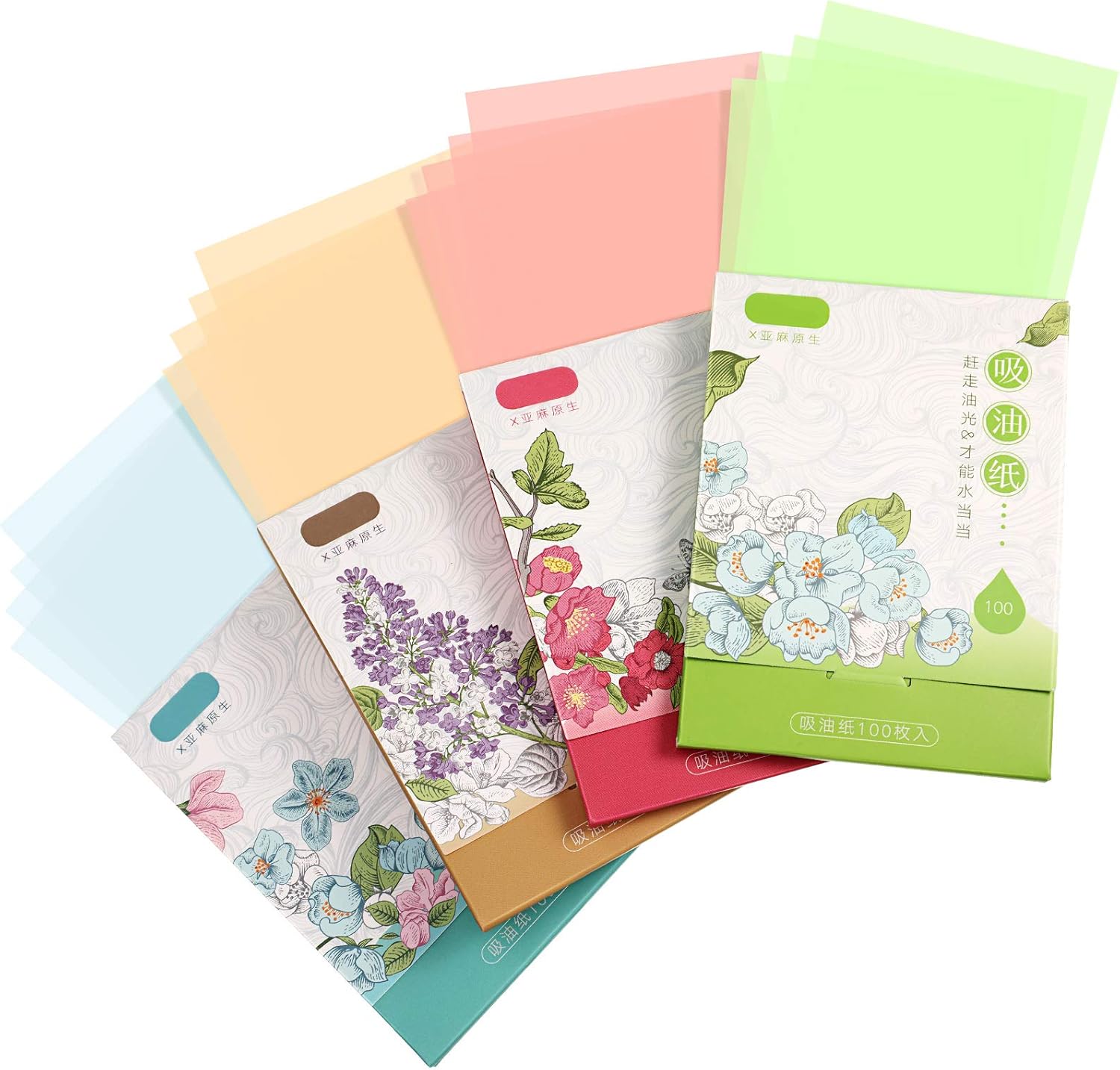 400 Sheets Oil Absorbing Tissues Oil Absorbing Paper Soft Oil Blotting Paper Sheets for Oily and
