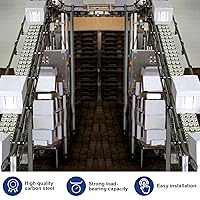 Vista 6 de Gisafai 40 unidades de rodillos de transferencia de bolas de 5/8 pulgadas, rodamientos de transferencia de bolas de acero al carbono con rotación