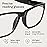 Gaoye 2-Pack of Reading Glasses - Blue-Light Filter, UV Protection - Readers with Rectangle Frames