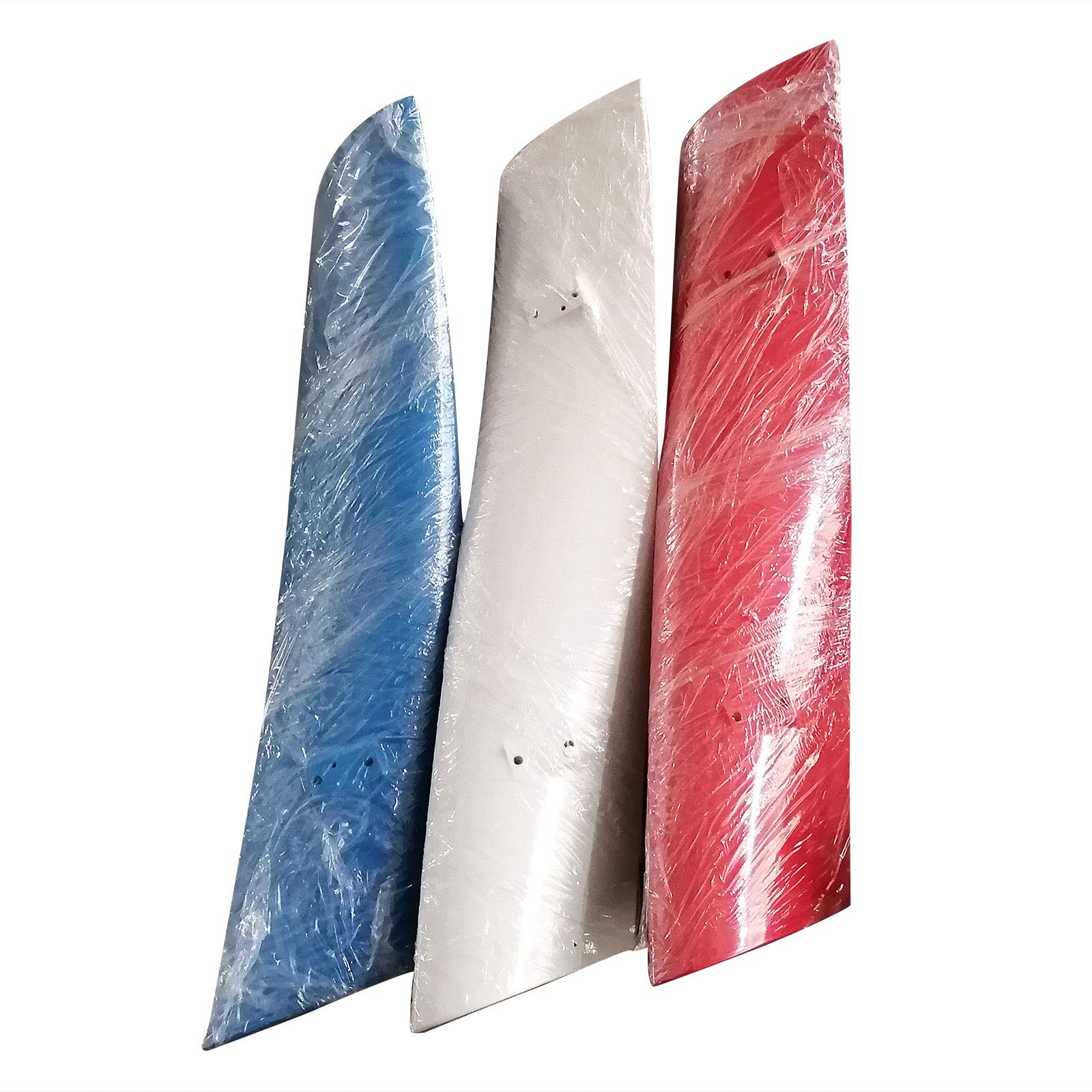 Turbinas eólicas de 400 W, turbinas de viento verticales magnéticas, generador de turbinas eólicas de 3 aspas con regulador de carga impermeable, apto para casa o camping (blanco, rojo, azul)