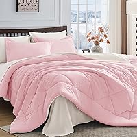 Vista 83 de HEVUMYI - Juego de edredón Queen de 7 piezas para todas las estaciones, ultra suave, ropa de cama en una bolsa, con edredón, sábana encimera, sábana