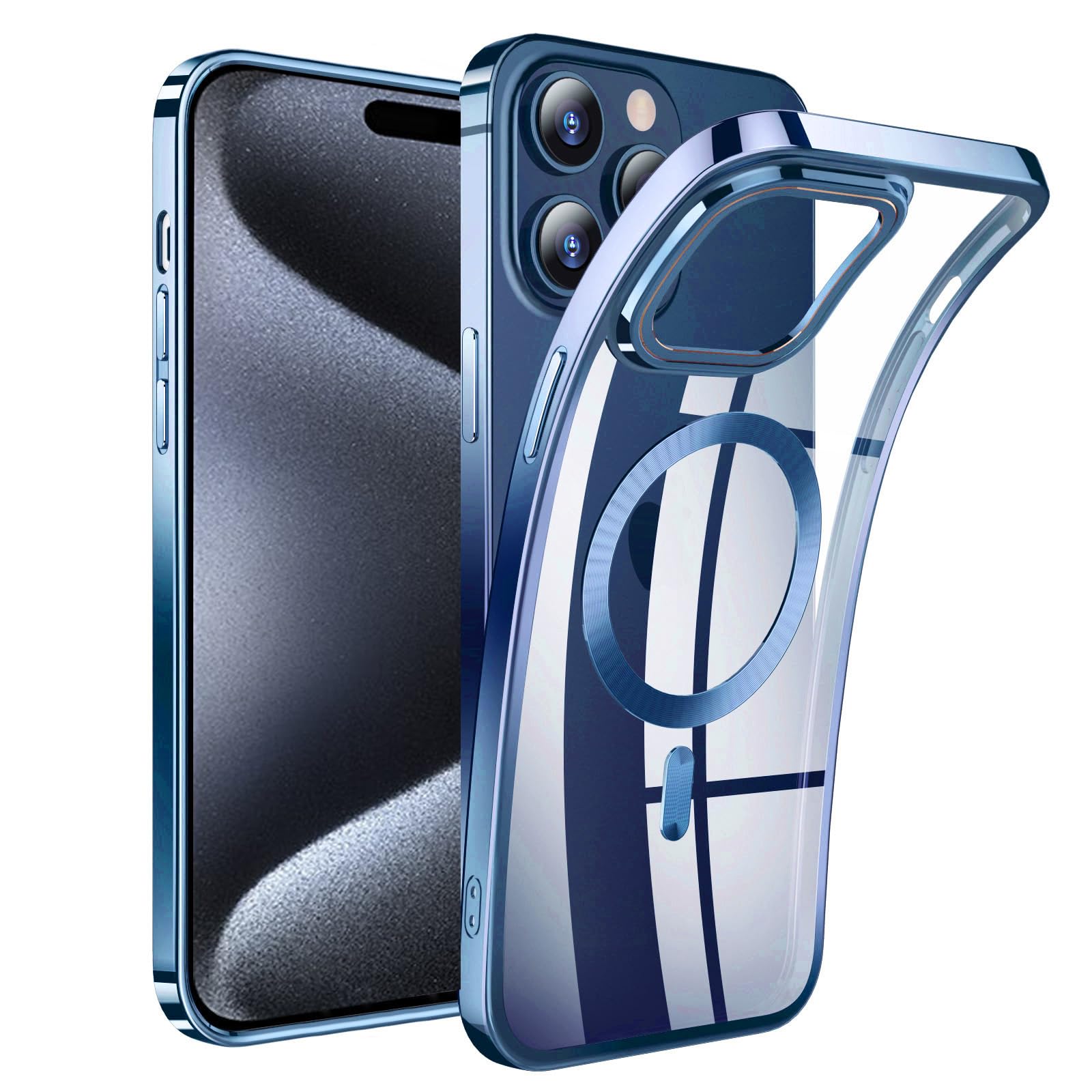 Amazon.com: AFENGBOX Magnetic Clear Case for iPhone 15 Pro