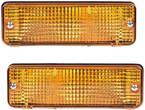 PIT66 Luz de señal de giro para parachoques delantero ámbar compatible con Toyota Pickup 1984 1985 1986 1987 1988 Izquierdo del conductor y lado