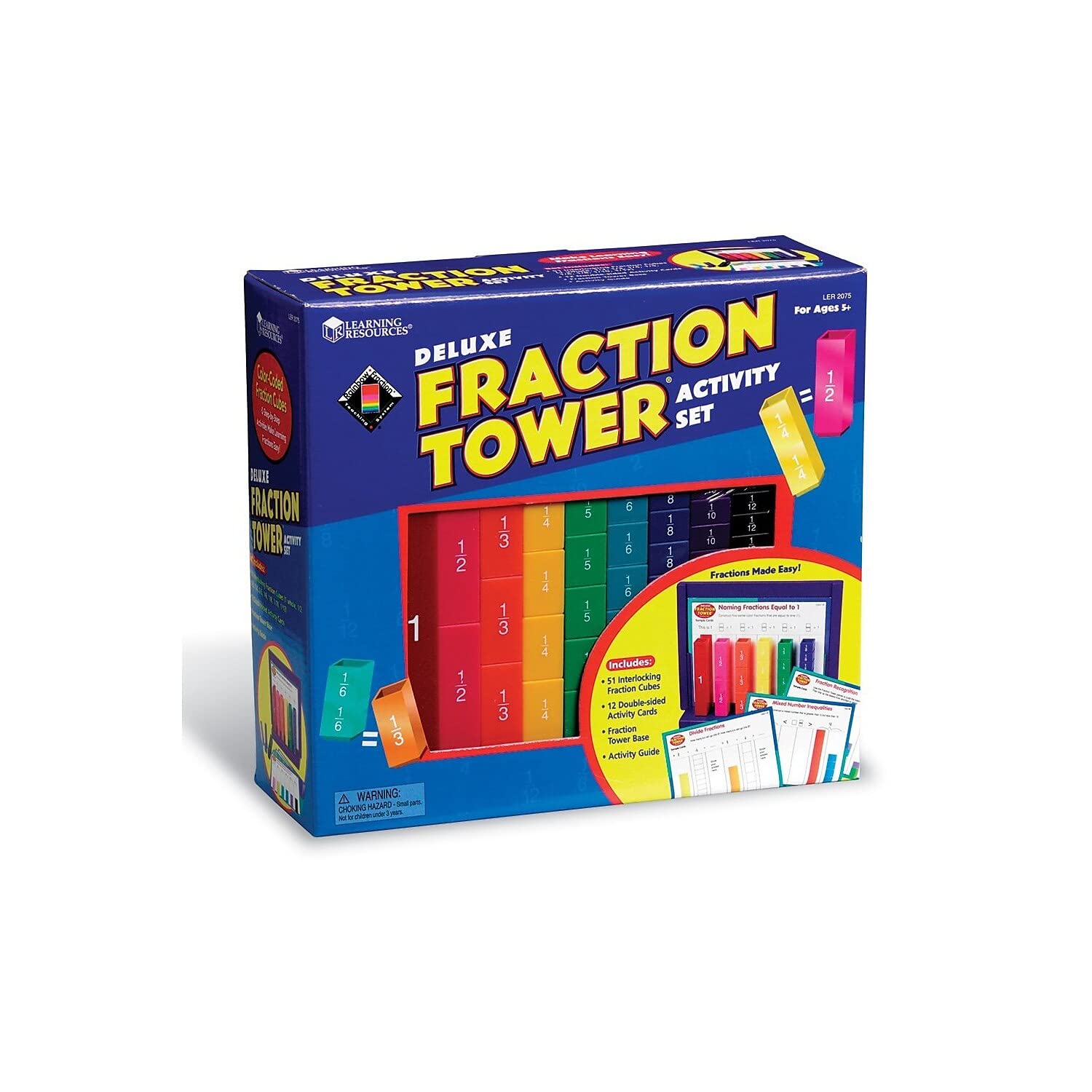 Learning Resources Deluxe Rainbow Fraction Tower Activity Set, Mehrere Farben - Image 3