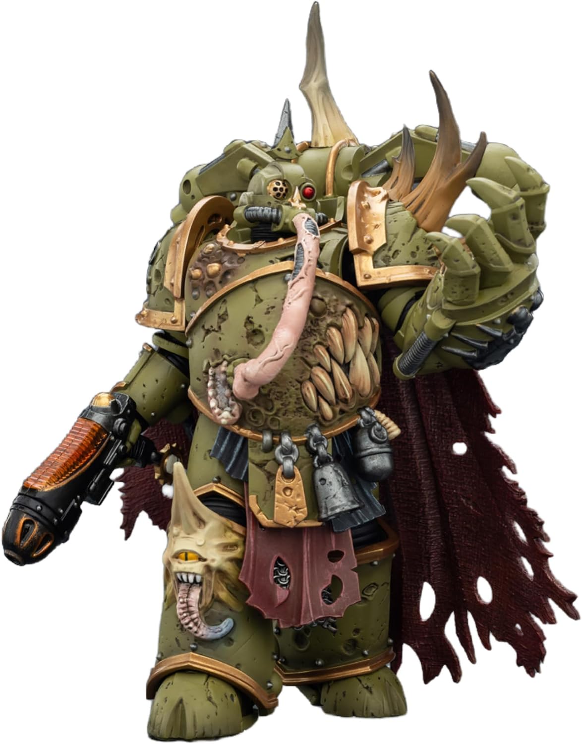JOYTOY Death Guard Warhammer 40k 1/18 Action Figure Death Guard Plague Marine Champion with Plasma Pistol and Power Fist Collectible Gifts,Toys for Kids 15+ and Adults 4.8-inch