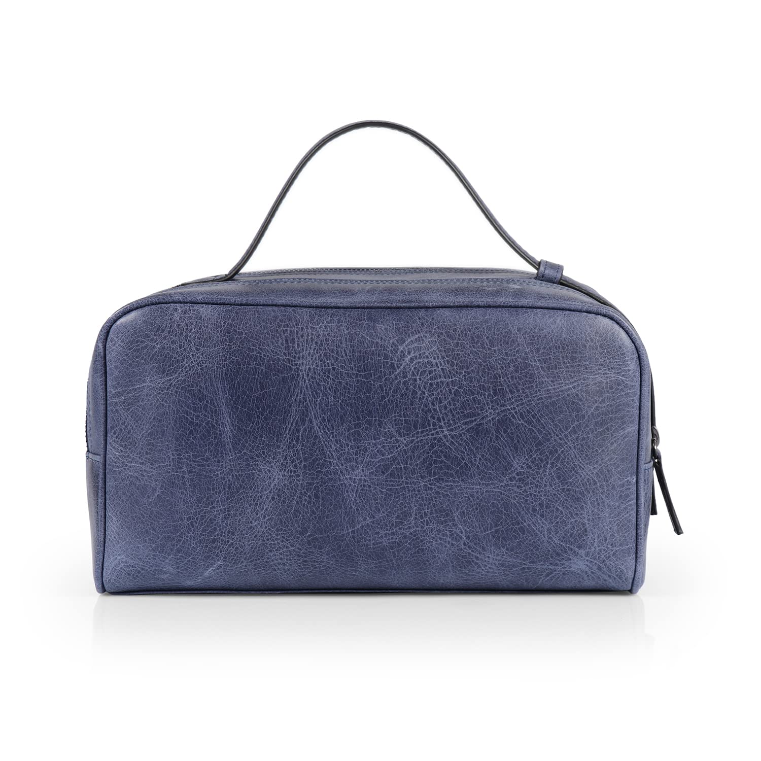Londo Borsa da viaggio in vera pelle con due scomparti, unisex