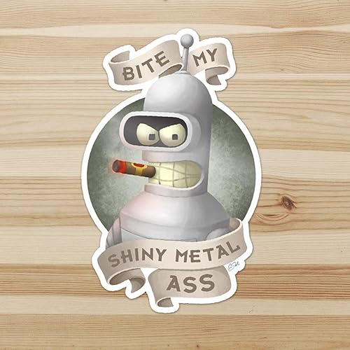 Miniatura 2 de Bite My Shiny Metal Ass - Original Artwork Sticker