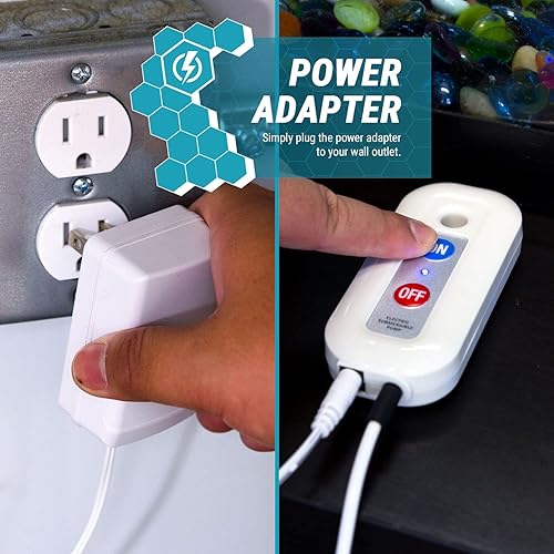 Miniatura 4 de TERA PUMP Bomba de agua sumergible de 110 V con boquilla de control de flujo manguera de 30 pies 21 galones por minuto tanques de drenaje rápido