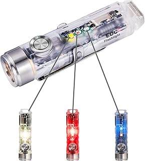 RovyVon Aurora A8 USB-C Keychain Flashlight, 650 High Lumens Super Bright with EDC Size, USB-C Rechargeable, Momentary On, Magnetic Accessories, Perfect for Camping,Outdoor(365nm/Red/white)