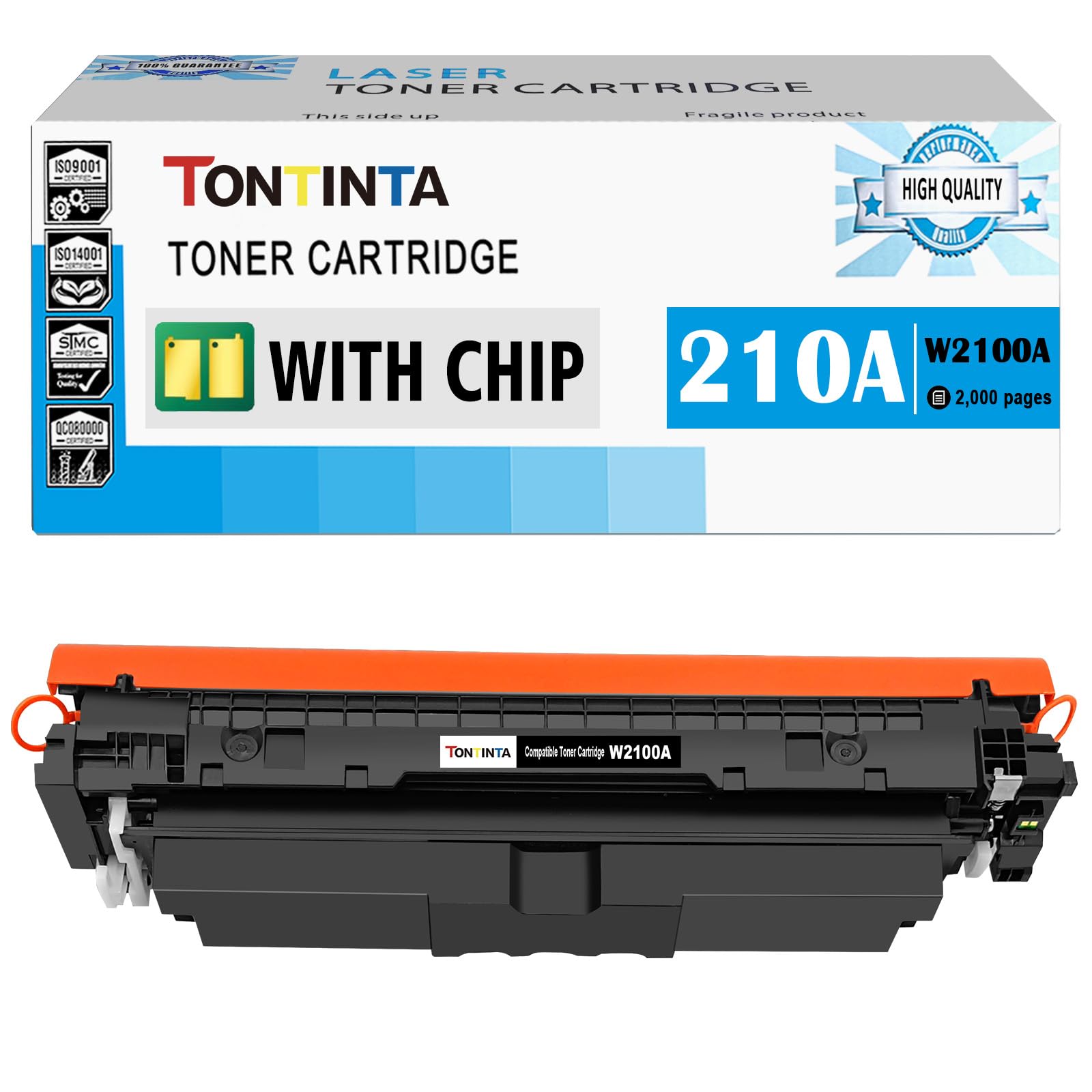 TONTINTA 210A W2100A Compatible Toner Cartridge with Chip Standard Capacity 2000 Pages Black for 4201 4201dw 4201dn MFP 4301 4301dw 4301fdw 4301fdn