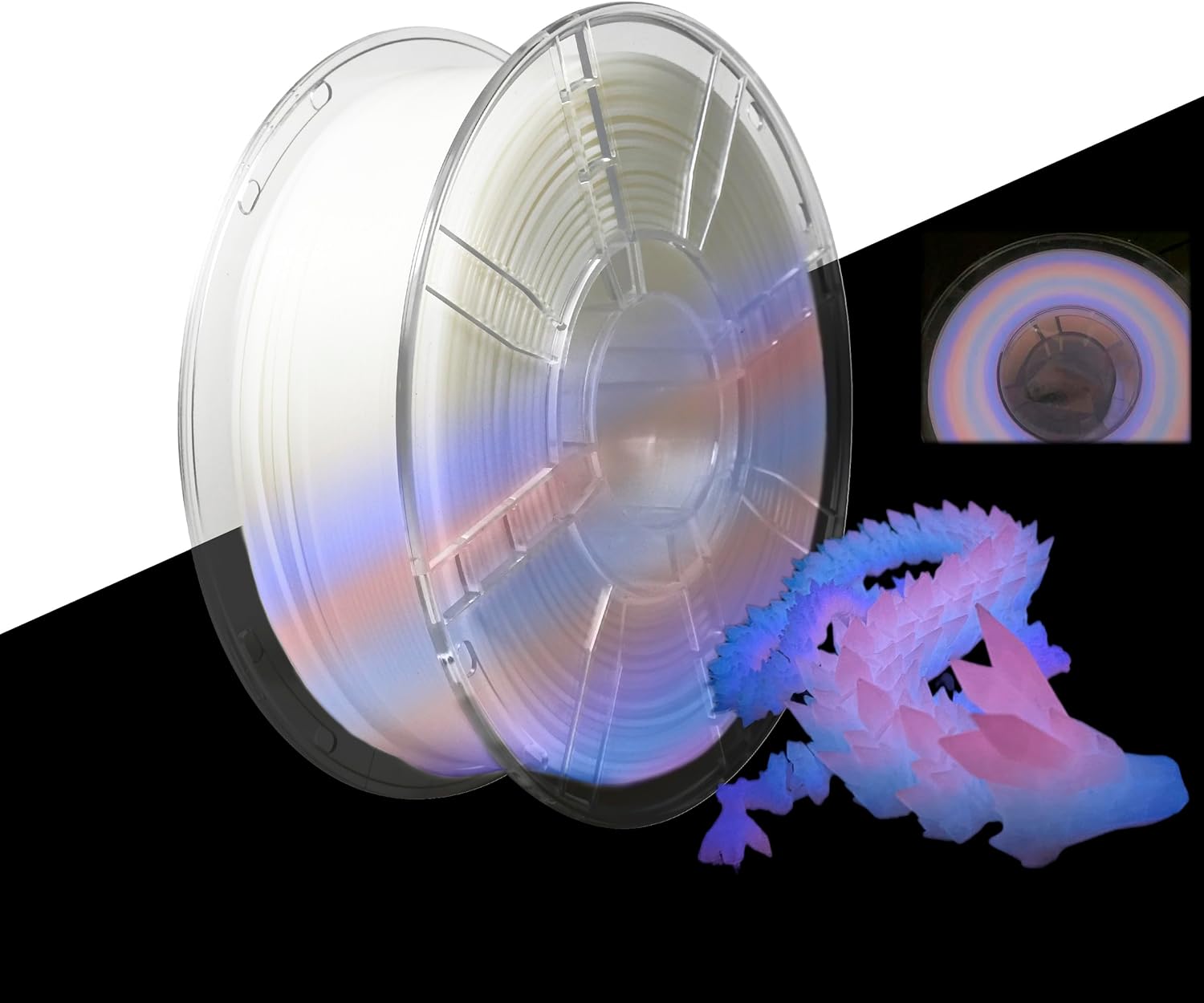 Amazon.com: iBOSS 1.75mm Glowing in Dark Fast Color Change Rainbow 3D ...