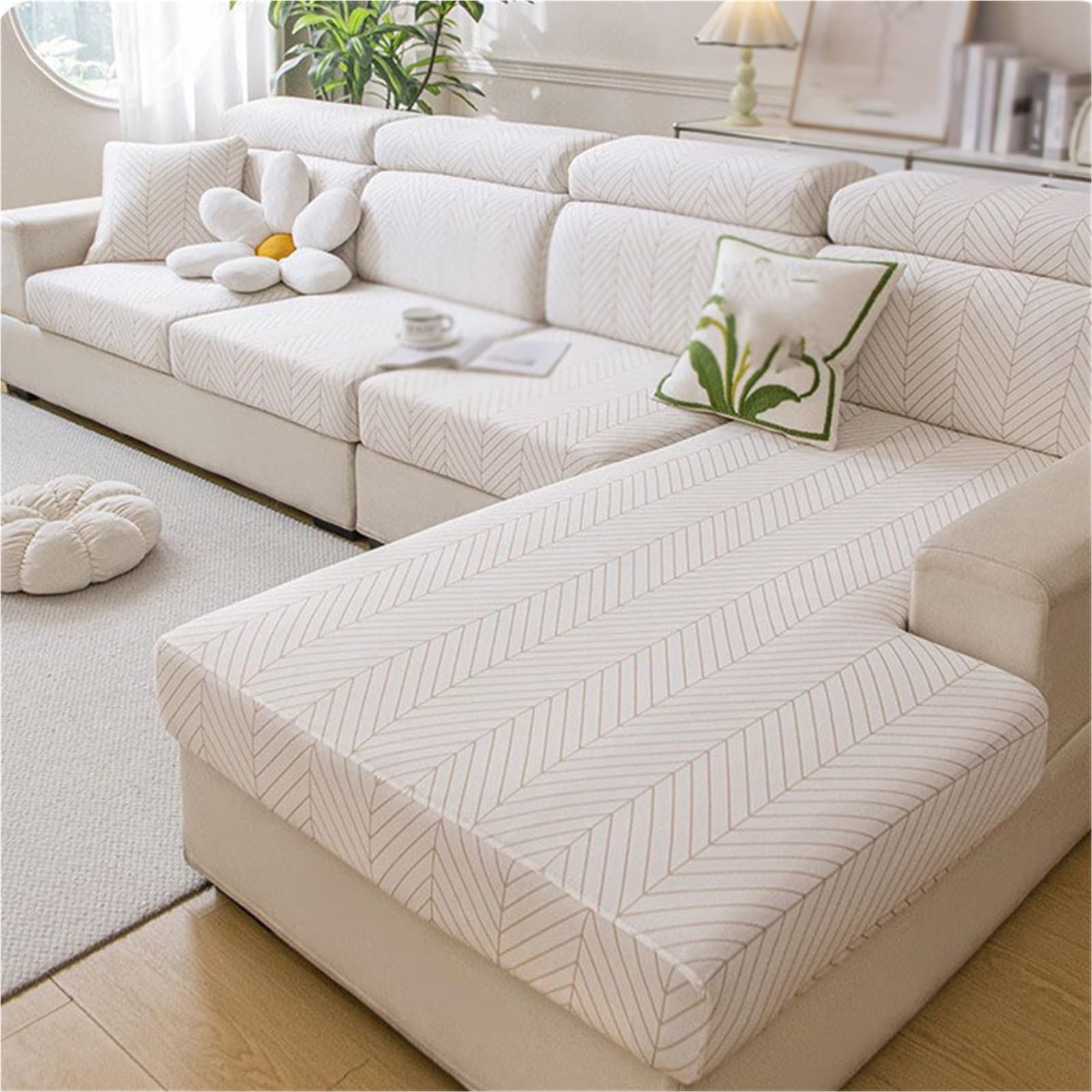 Funda de asiento de sofá de seda de hielo para sudar menos y proteger cojines del calor