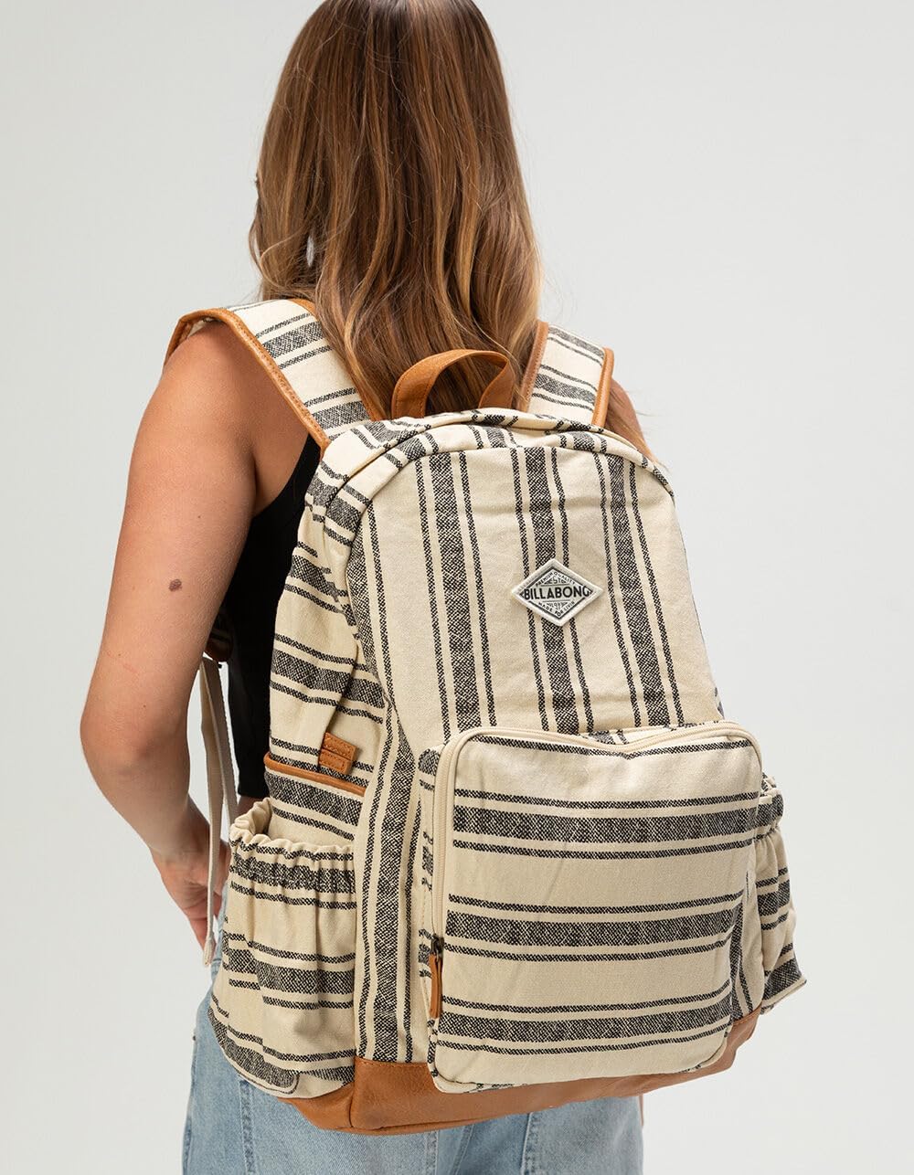 Billabong Womens Home Abroad Backpack, Black & White - Image 7