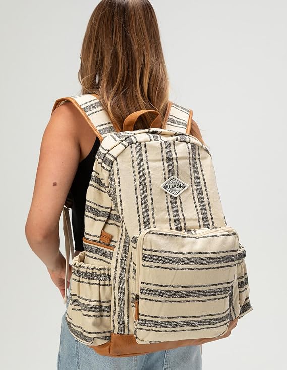 BILLABONG Womens Home Abroad Backpack, Black & White