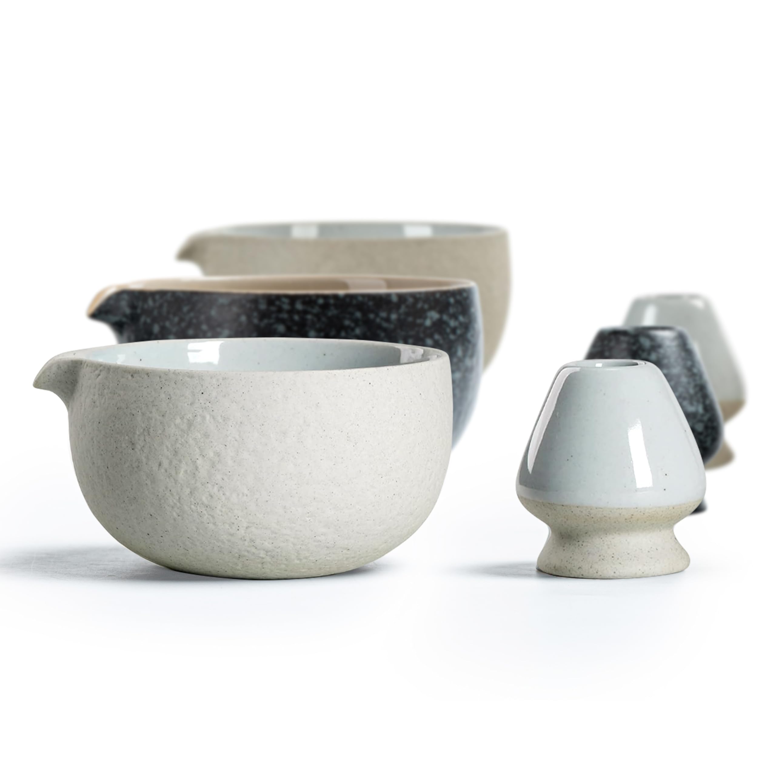 茶碗　茶盌　茶道具　matchabowl Amazon.com: TEANAGOO Matcha Bowl with Spout, 2-PCS Ceramic
