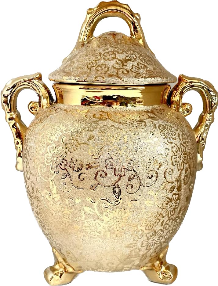 Botanica La Marina Sopera para Ochun gold con acentos dorados/GoldOchunTureen with golden accents.