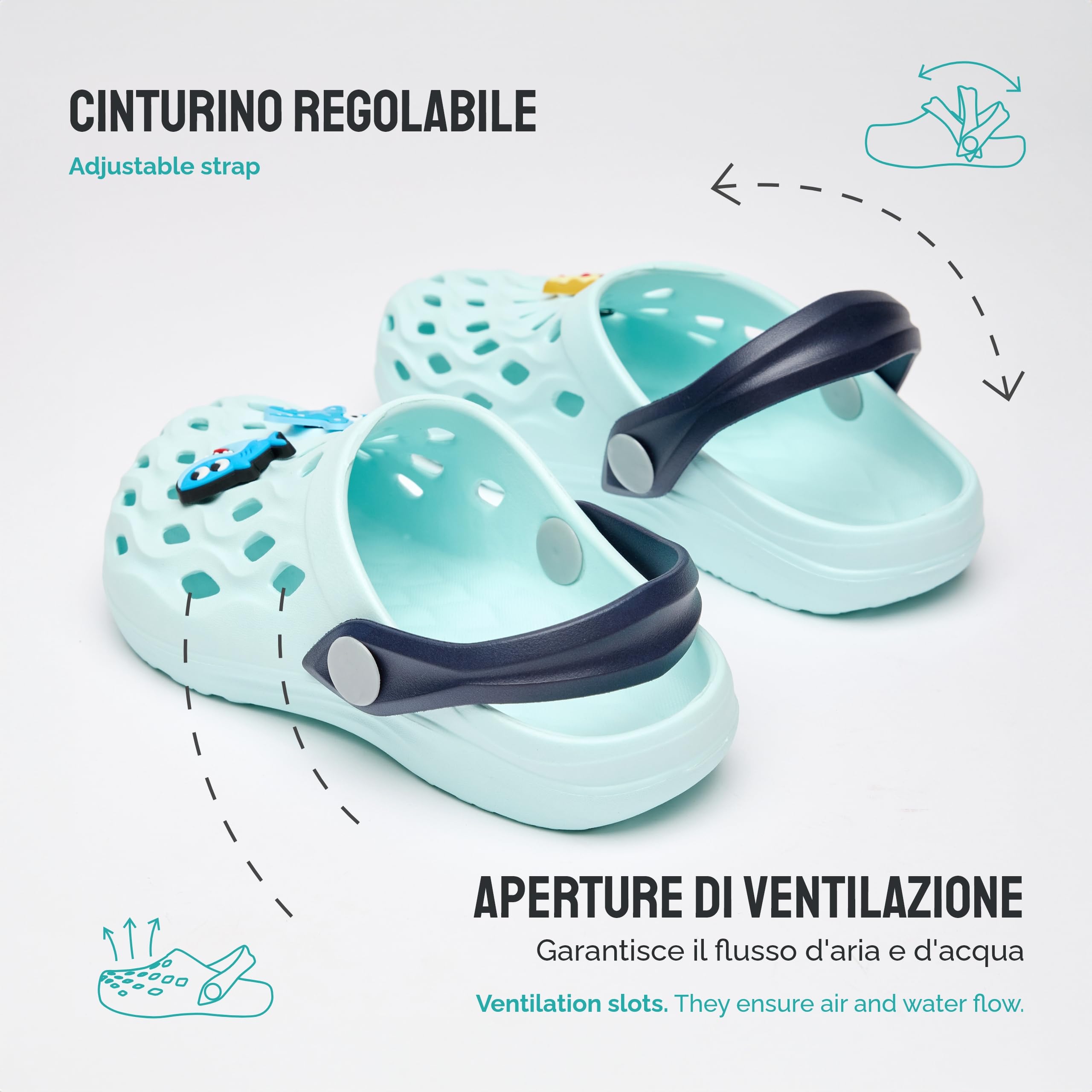 Ladeheid Clogs Bambino e Bambina in Eva LA-CA-15