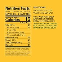 Vista 2 de Pearls Aceitunas maduras pequeñas sin hueso, paquete de 12, latas de 6 onzas