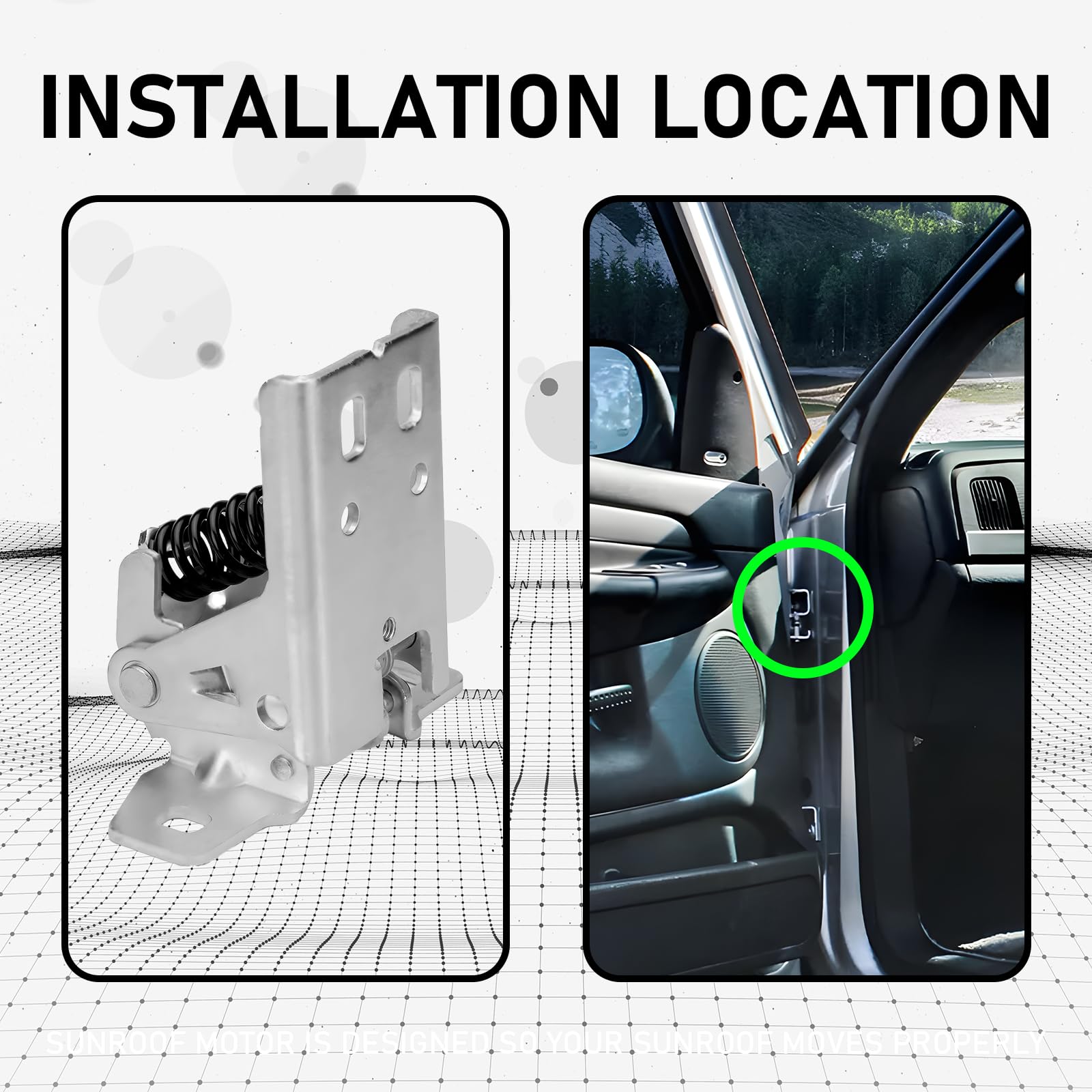 Gagsu Classic Black Metal Door Hinge Upper Driver Side Left