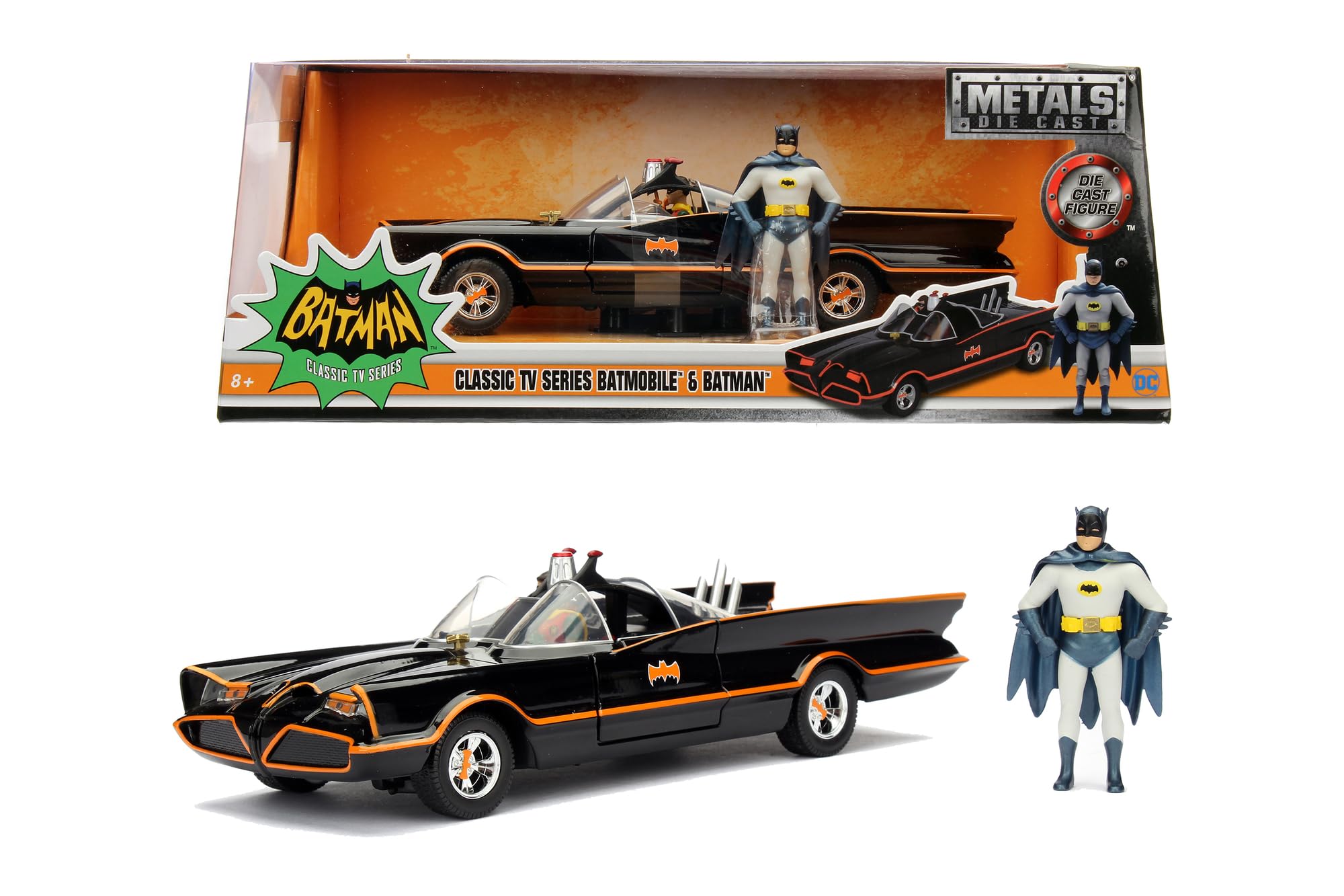 Jada - Batman 1966 Classic Batmobile 1:24 Die-Cast/Toys