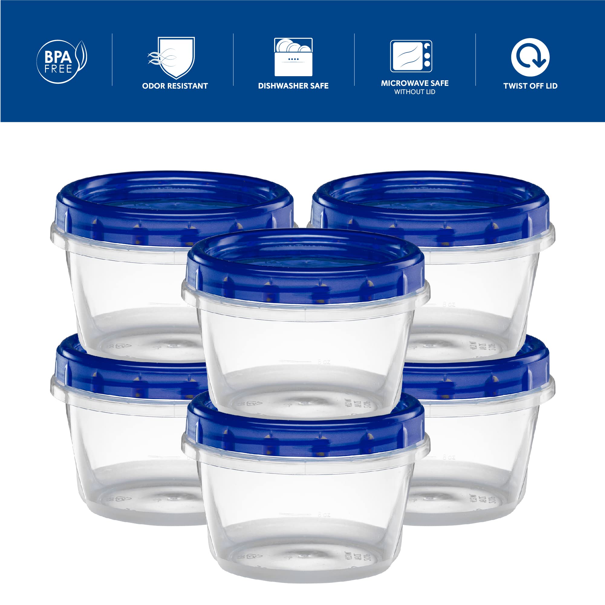 Amazon.com: Elegant Disposables Twist Top Deli Containers
