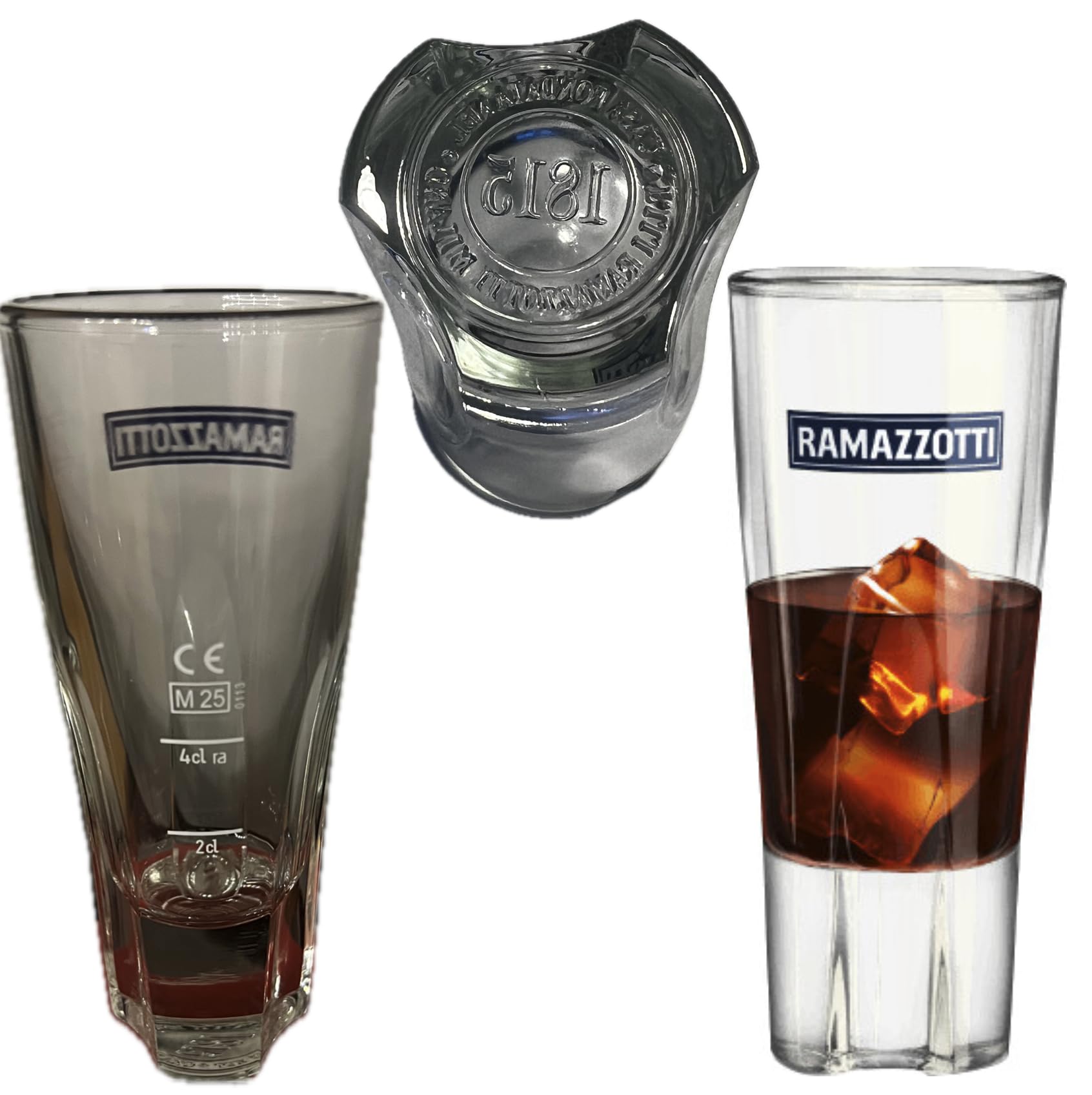 6 x Ramazzotti Likör-Gläser, Kräuterlikör, Longdrinks, Cocktails