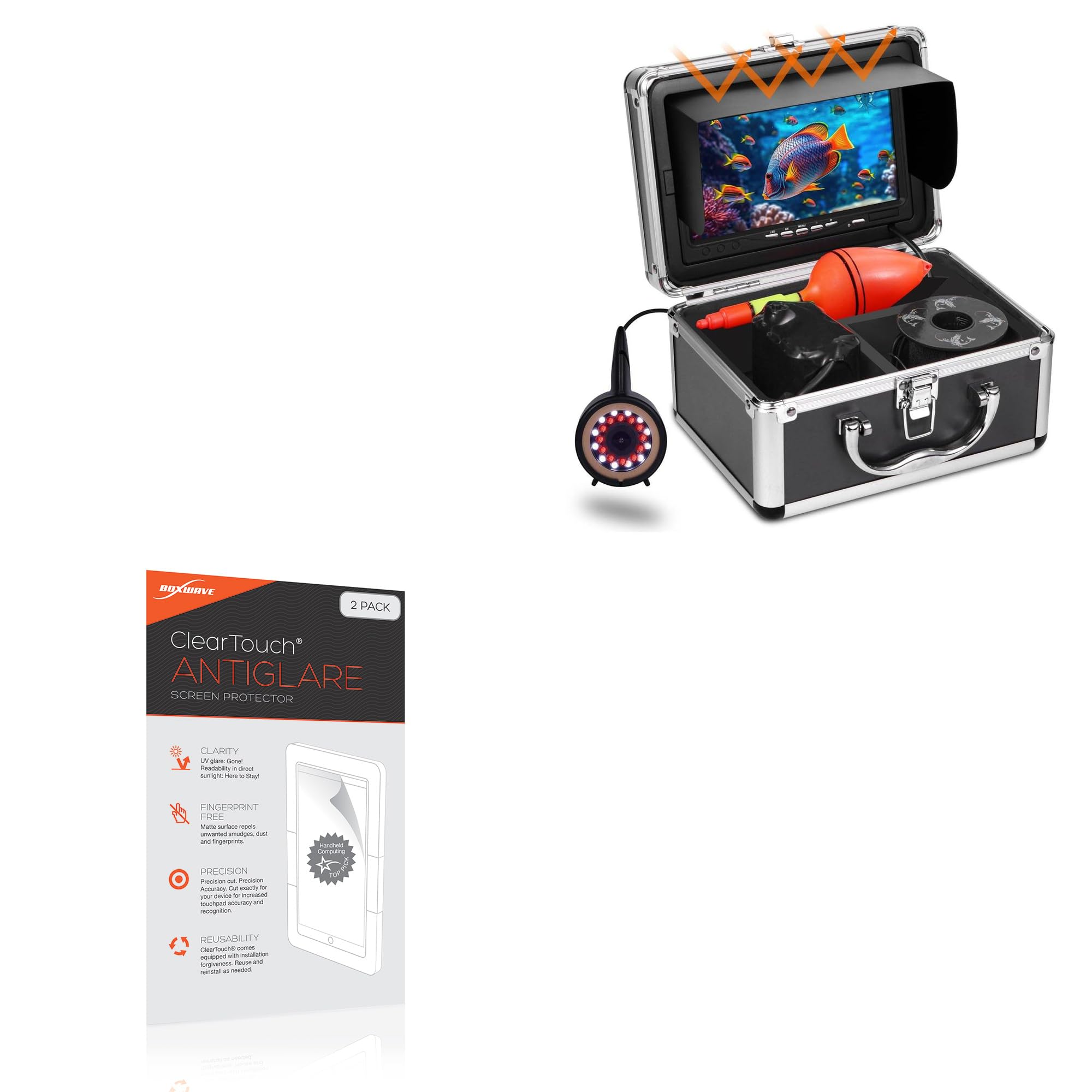 BoxWave Screen Protector Compatible with MOQCQGR HD 720P w/DVR (7 in) - ClearTouch Anti-Glare (2-Pack), Anti-Fingerprint Matte Film Skin