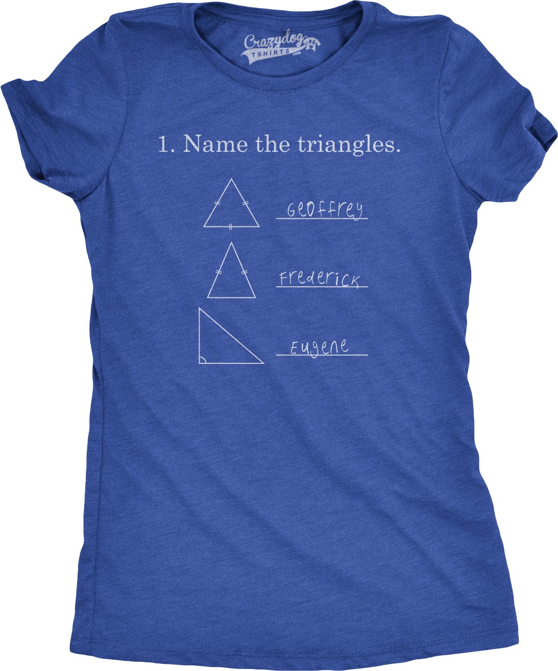 Womens Name The Triangles Funny Math T Shirts Sarcasm Novelty I Love Math Tee Humor