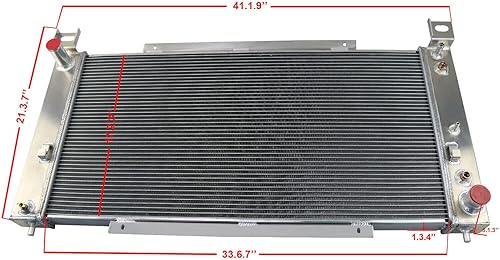 Miniatura 3 de EGINCOOLER Radiador de 3 núcleos para Chevy Silverado GMC Sierra Tahoe Yukon Chevy Silverado 2500  Suburban 1500 de 1999-2014 todo el radiador de