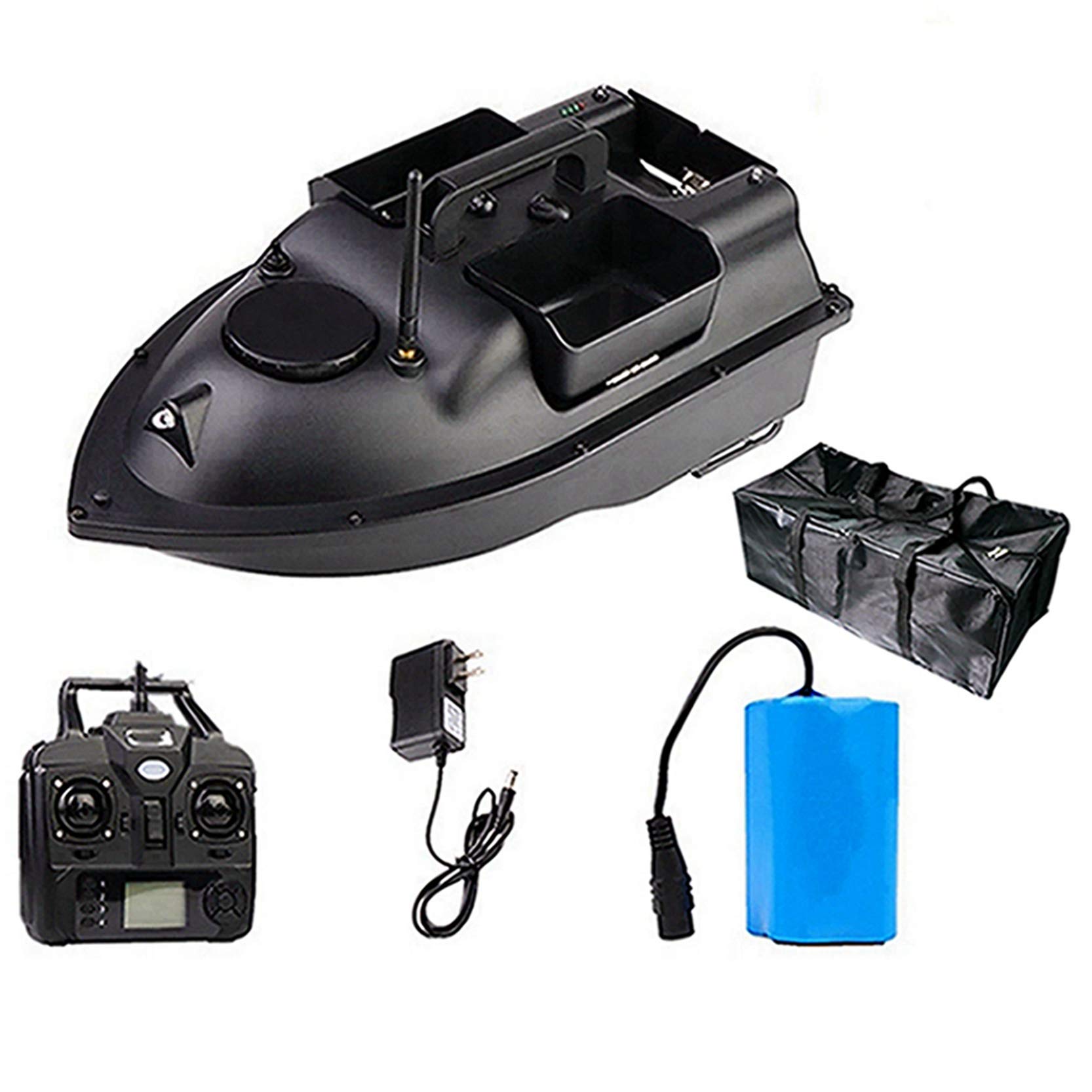 DINGYURC Bait Boat Remote Control Boat Smart Sancang Bait Fishing Boat Fishing Bait Boat GPS Remote Control Distance 500M,12000Mah