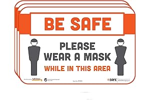 BeSafe Mask Wall Sign for Social Distancing in the COVID-19 Era