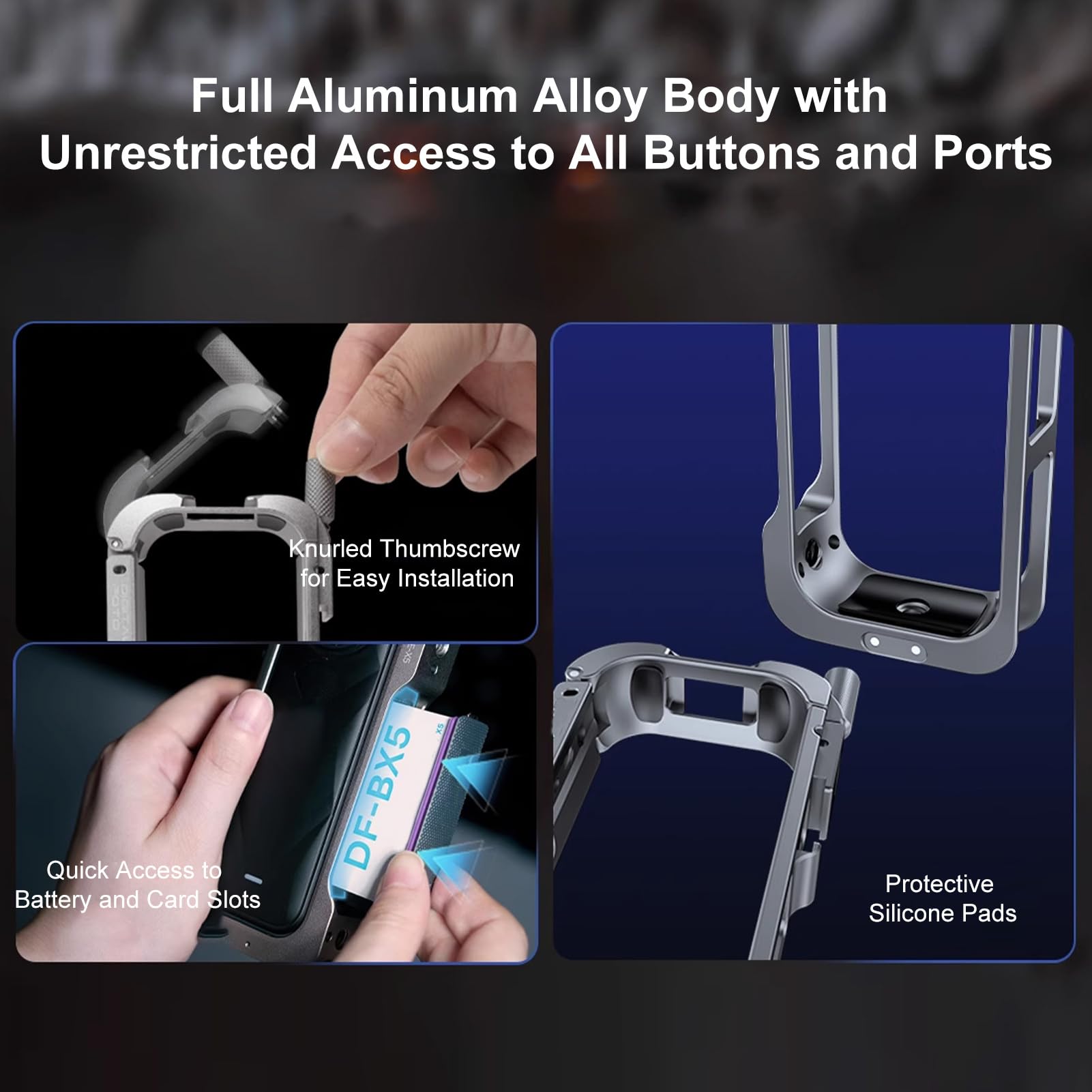 Fabater Étui à Cadre Utilitaire pour Appareil Photo avec Installation sans Outil et Cache D'objectif pour X5, pour Les Professionnels de la Vidéographie