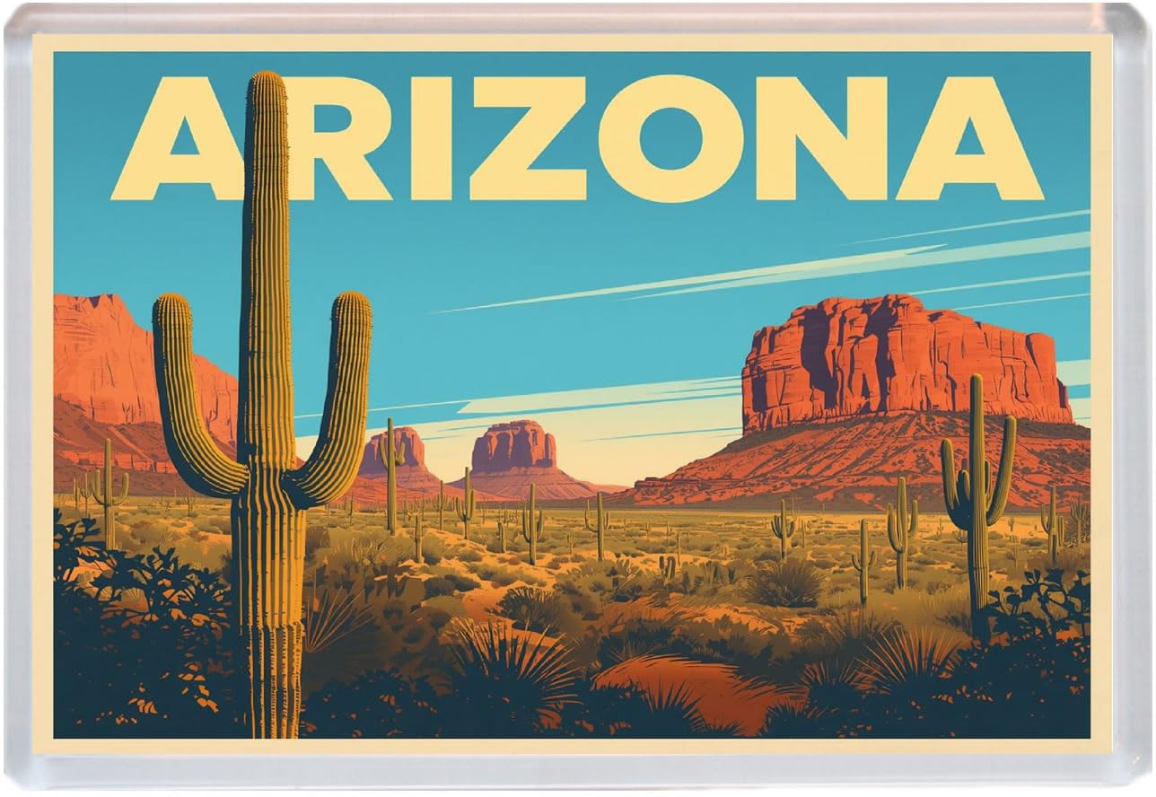 Arizona - USA - Jumbo Artistic Fridge Magnet 96 x 67mm BBSFHM3003
