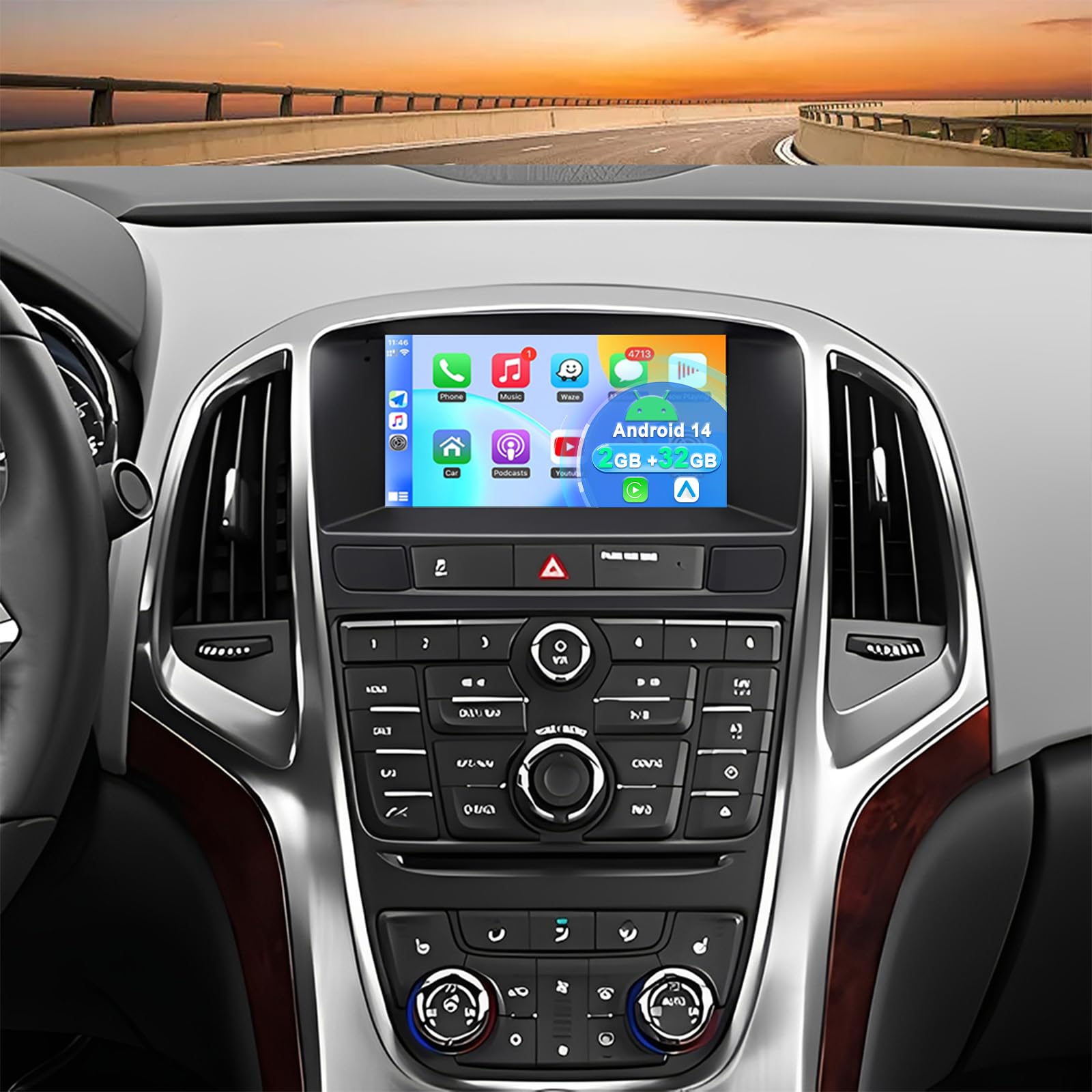 Autoradio für Opel Astra 2011-2012 für Buick Excelle 2010-2014 mit Carplay