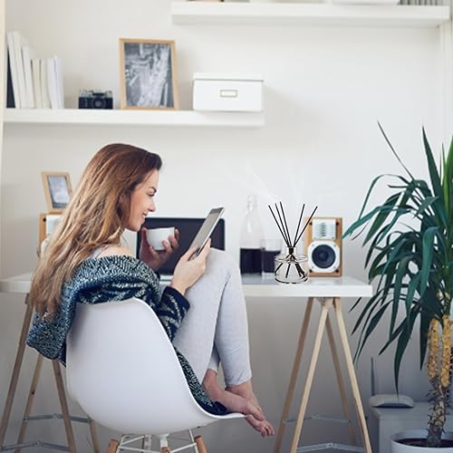 Miniatura 8 de HOSSIAN 50 varillas difusoras de varillas  Difusor de varillas de fibra negra de 10 pulgadas  Difusor de varillas negras  Recambio de difusor de