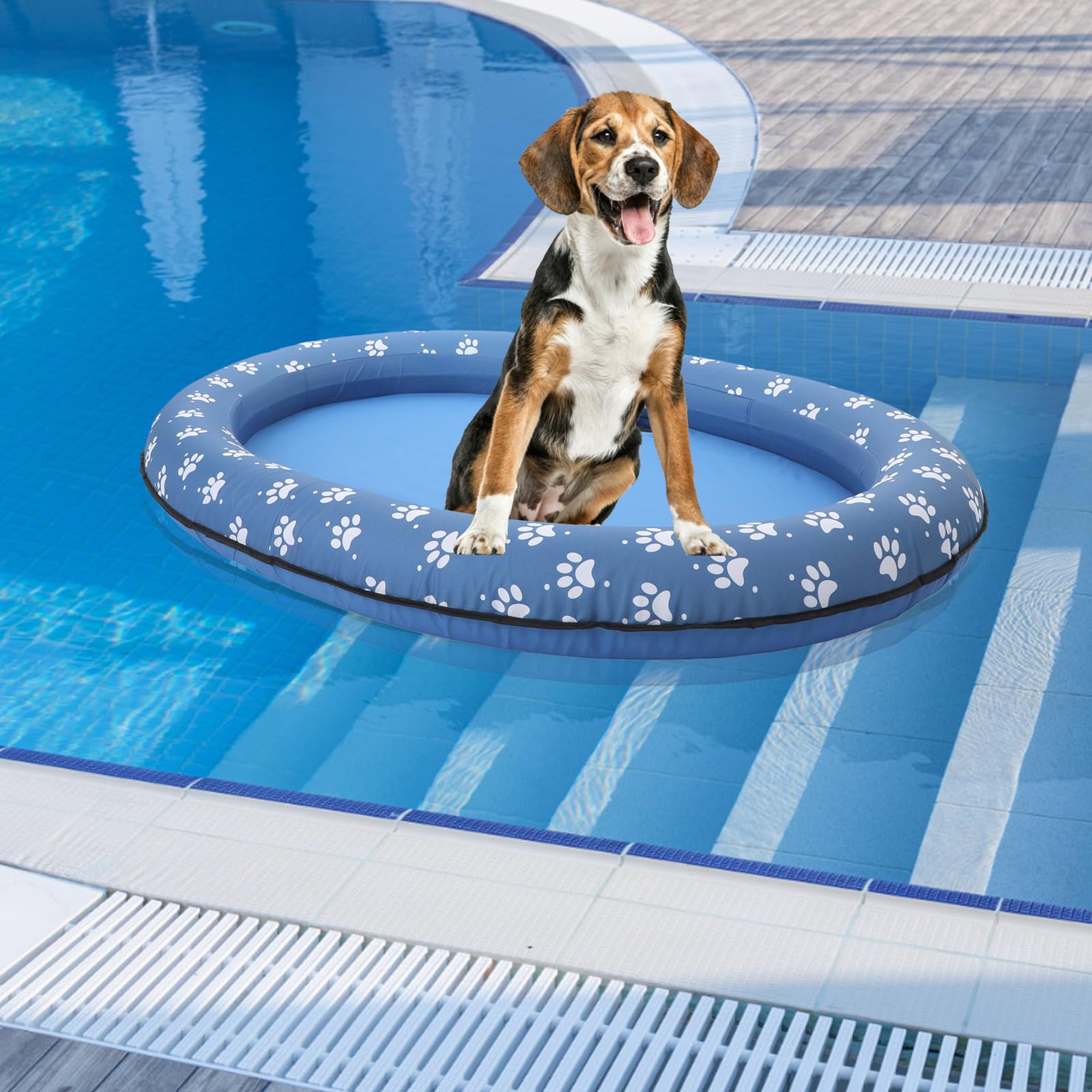 Flotador para Perros de Piscina 140x96 Cm PVC Antideslizante