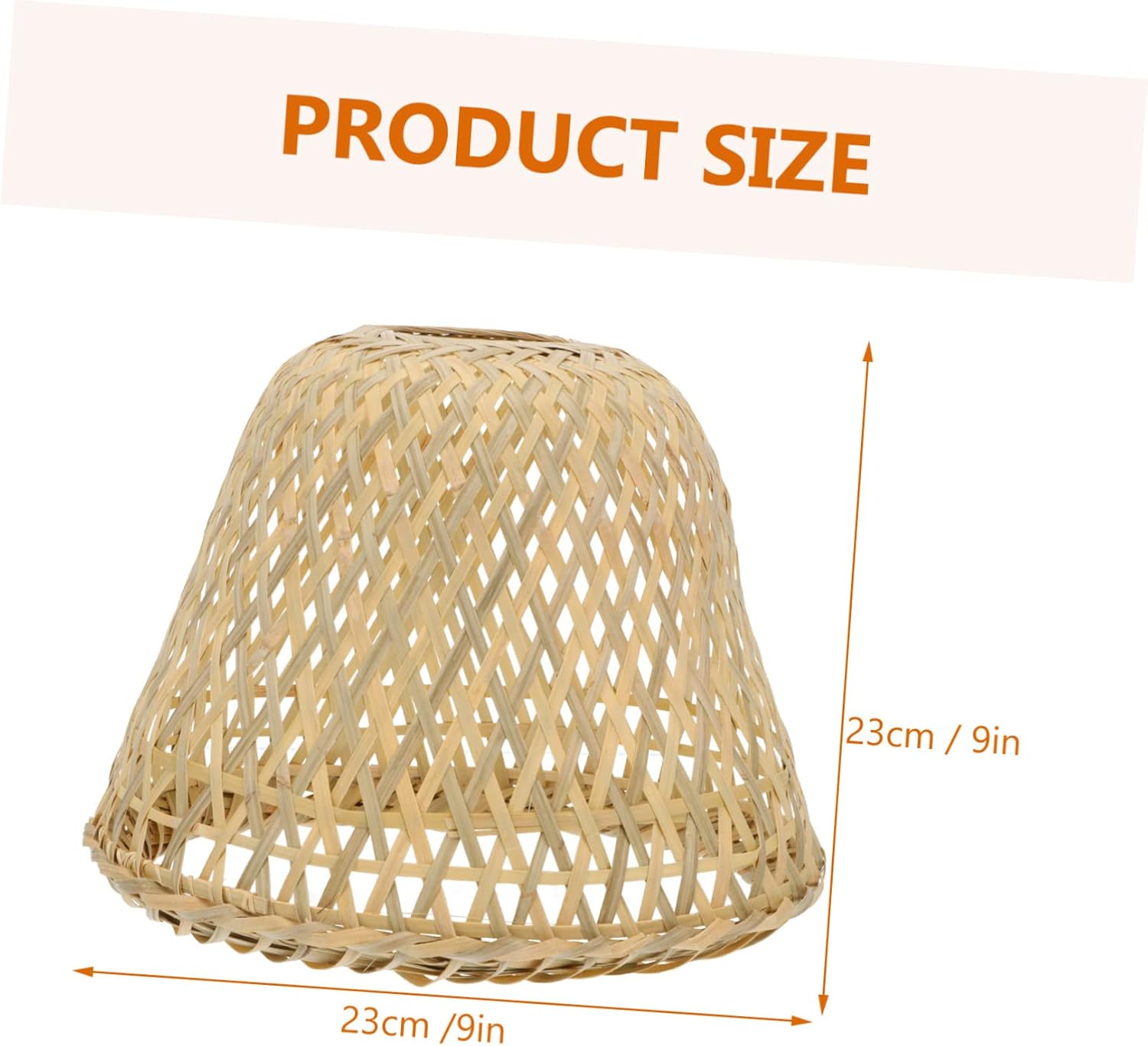 Natural Bamboo Weaving Lampshade Decorative Hanging Light Shade for Floor and Table Lamps Creates Warm Atmosphere for Home Decor and Housewarming Gifts